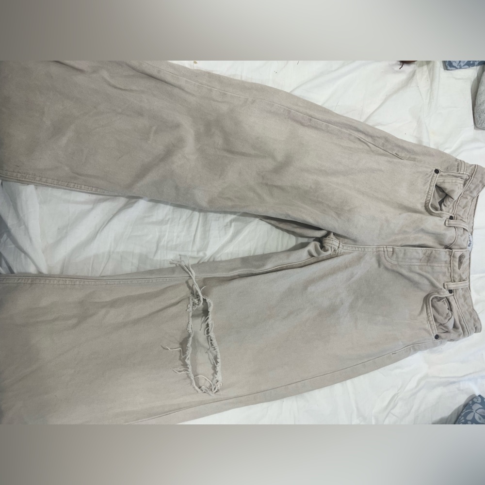 Pair of Light Wash Jeans from European brand Bershka.